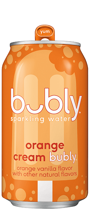bubly sparkling water - orange cream