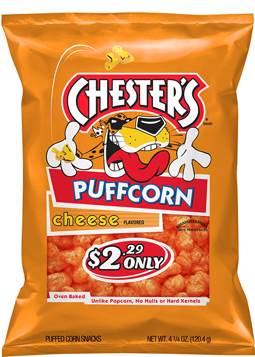 Chester's Puffcorn Snacks - Cheese Flavored