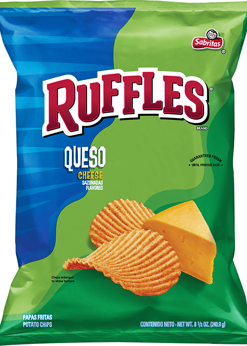 Ruffles Potato Chips - Queso Cheese Flavored
