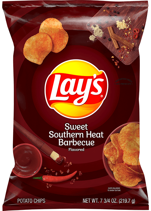 Lay's Potato Chips - Sweet Southern Heat Barbecue Flavored