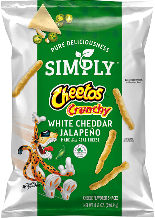 Simply Cheetos Crunchy Cheese Flavored Snacks - White Cheddar Jalapeño