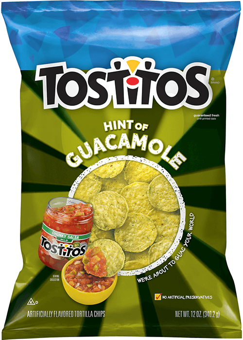 Tostitos Tortilla Chips - Hint of Guacamole Flavored Rounds