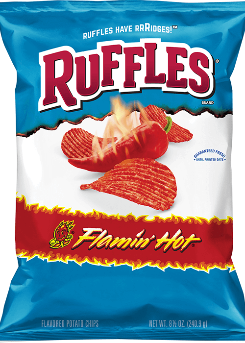 Ruffles Potato Chips - Flamin' Hot Flavored