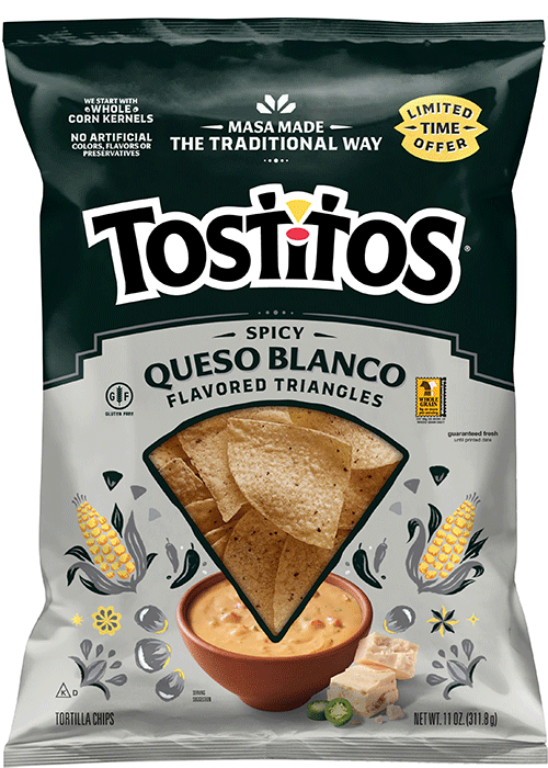 Tostitos Tortilla Chips - Spicy Queso Blanco Flavored