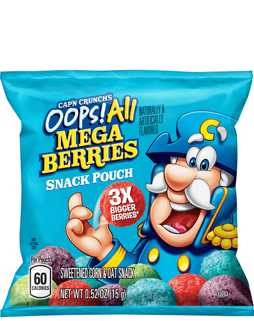 Cap'n Crunch Snack Pouch - Oops! All Mega Berries