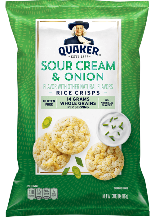 Quaker Rice Crisps - Sour Cream & Onion