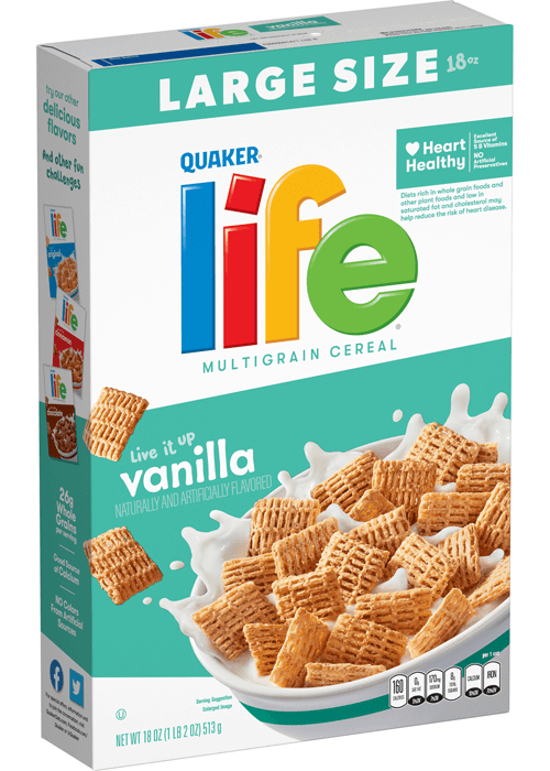 Quaker Life Multigrain Cereal - Vanilla