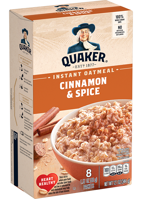 Quaker Instant Oatmeal - Cinnamon & Spice