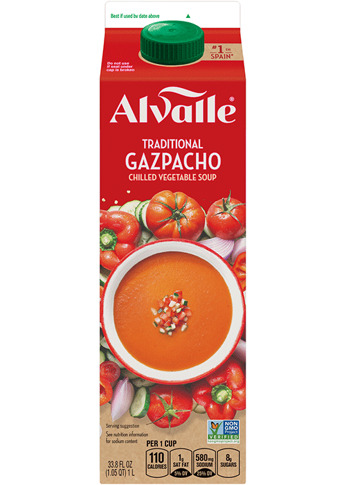 Alvalle Chilled Vegetable Soup - Traditional Gazapacho