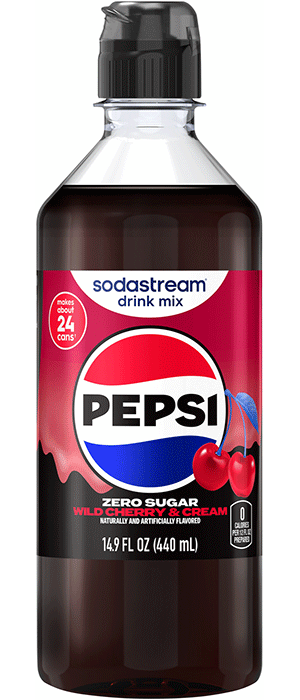 Pepsi Zero Sugar Wild Cherry & Cream SodaStream