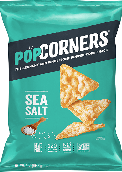 POPCORNERS Popped-Corn Snack - Sea Salt Flavored