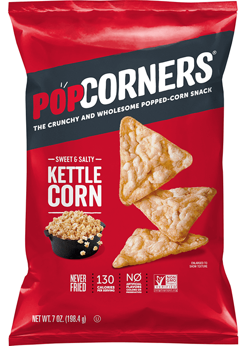 POPCORNERS Popped-Corn Snack - Sweet & Salty Kettle Corn Flavored