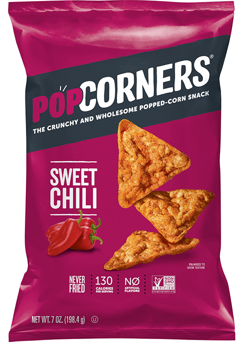 POPCORNERS Popped-Corn Snack - Sweet Chili Flavored