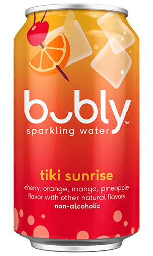 bubly sparkling water - tiki sunrise