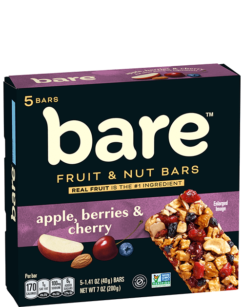 Bare Fruit & Nut Bar - Apple, Berries & Cherry