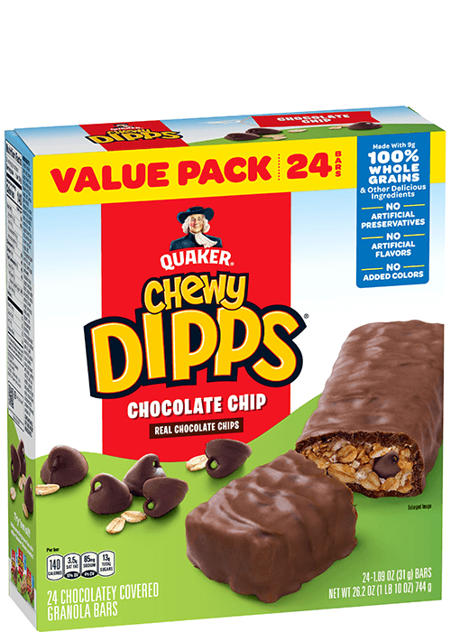 Quaker Chewy Dipps Granola Bars - Chocolate Chip