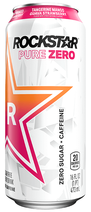 Rockstar Pure Zero - Tangerine Mango Guava Strawberry