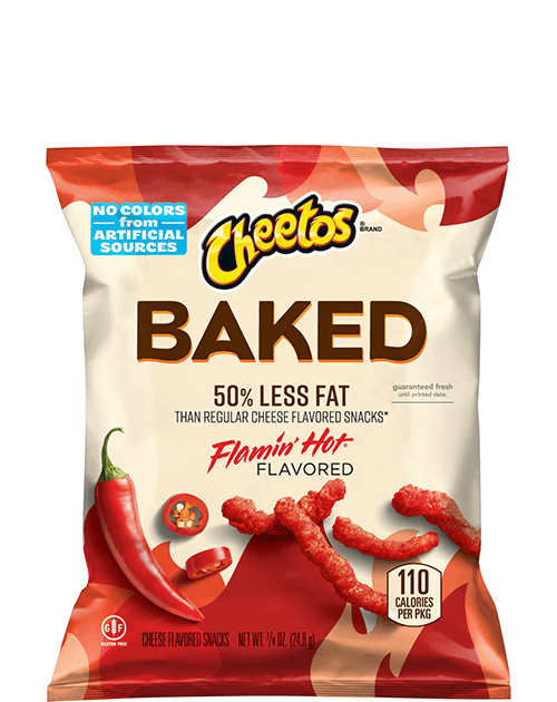 Cheetos Baked Crunchy Cheese Flavored Snacks - Flamin' Hot Flavored