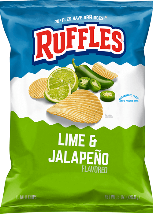Ruffles Potato Chips - Lime & Jalapeño Flavored