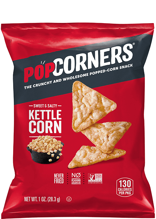 POPCORNERS Popped-Corn Snack - Sweet & Salty Kettle Corn Flavored