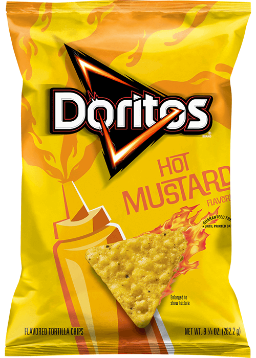 Doritos Flavored Tortilla Chips - Hot Mustard