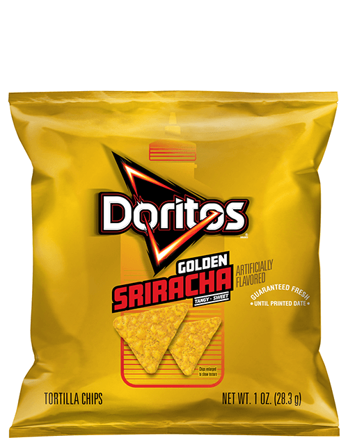 Doritos Tortilla Chips - Golden Sriracha Flavored