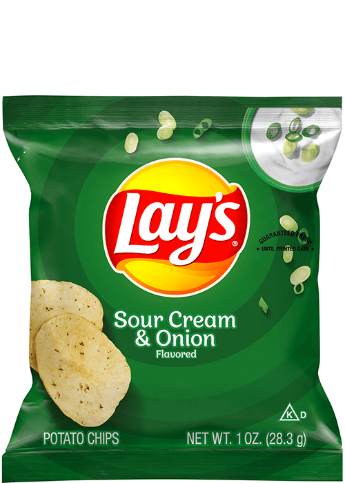 Lay's Potato Chips - Sour Cream & Onion Flavored