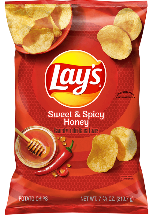 Lay's Potato Chips - Sweet & Spicy Honey Flavored