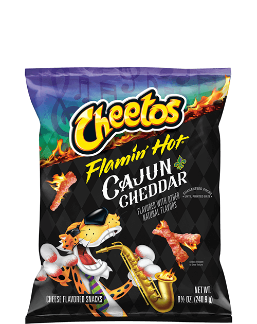 Cheetos Cheese Flavored Snacks - Flamin' Hot Cajun Cheddar Flavored