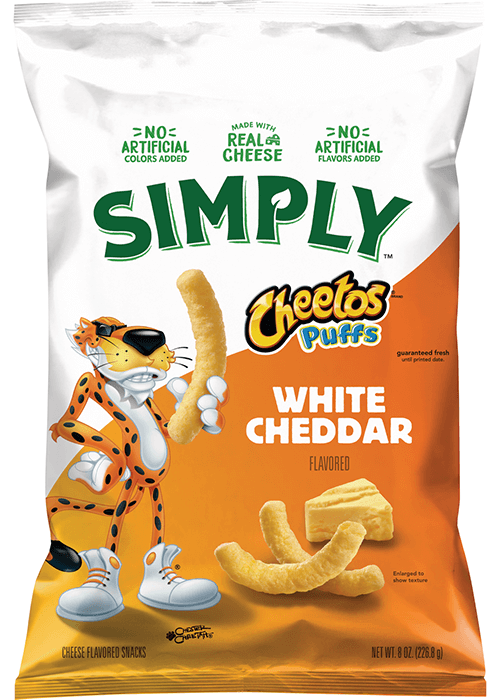 Simply Cheetos Puffs Cheese Flavored Snacks - White Cheddar