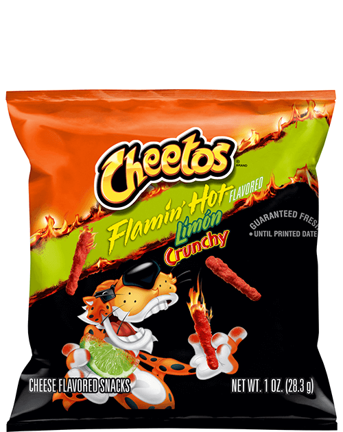Cheetos Crunchy Cheese Flavored Snacks - Flamin' Hot Limón Flavored