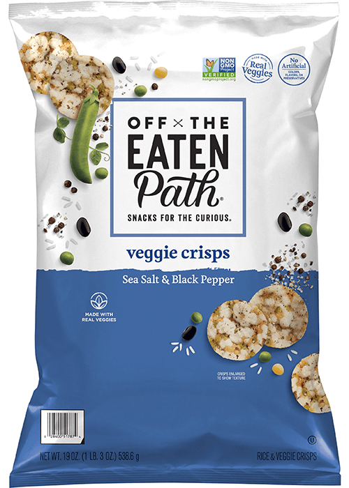 Off The Eaten Path Veggie Crisps - Sea Salt & Black Pepper
