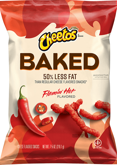Cheetos Baked Crunchy Cheese Flavored Snacks - Flamin' Hot Flavored