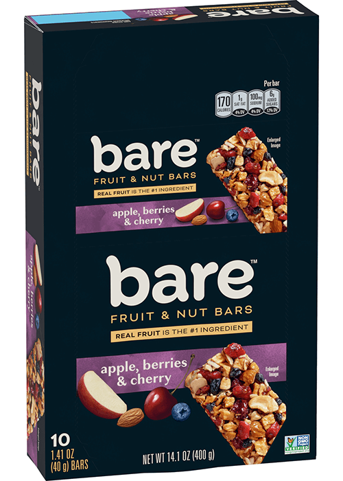 Bare Fruit & Nut Bar - Apple, Berries & Cherry