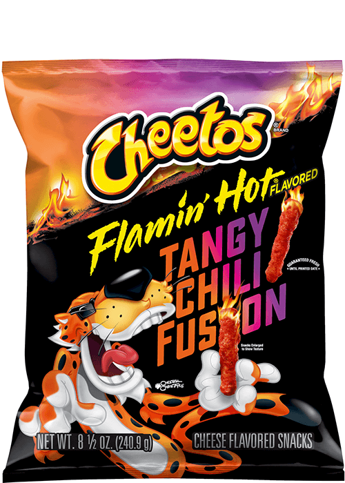 Cheetos Cheese Flavored Snacks - Flamin' Hot Flavored Tangy Chili Fusion
