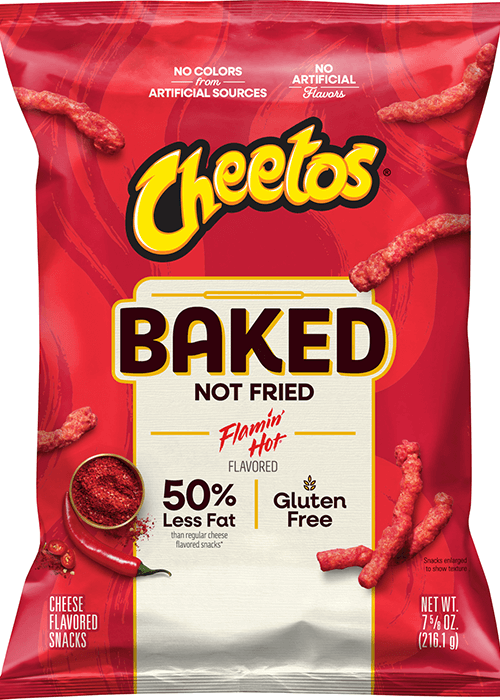 Cheetos Baked Crunchy Cheese Flavored Snacks - Flamin' Hot Flavored