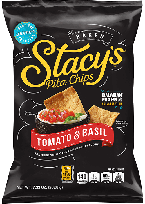 Stacy's Baked Pita Chips - Tomato & Basil Flavored