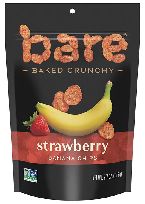 Bare Baked Crunchy Banana Chips - Strawberry