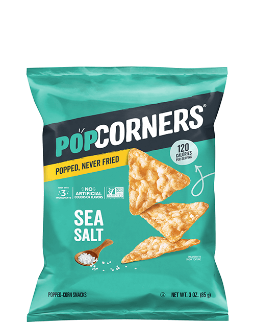 POPCORNERS Popped-Corn Snack - Sea Salt Flavored