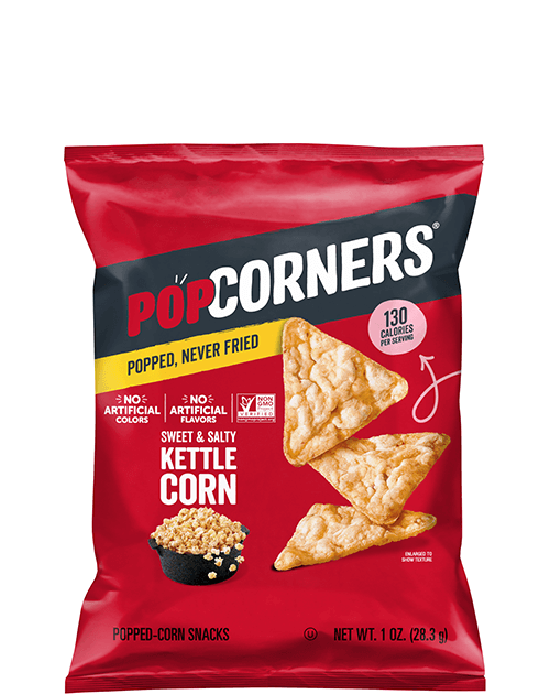 POPCORNERS Popped-Corn Snack - Sweet & Salty Kettle Corn Flavored