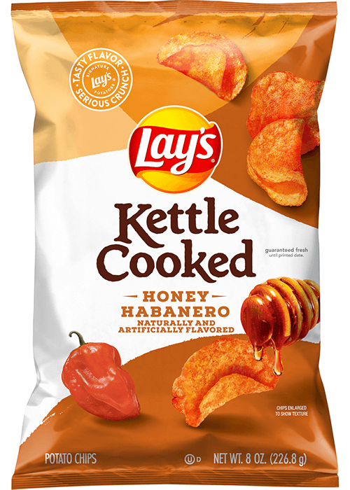 Lay's Kettle Cooked Potato Chips - Honey Habanero Flavored