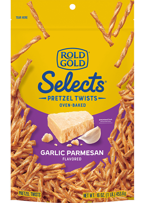 Rold Gold Selects Pretzel Twists - Garlic Parmesan Flavored