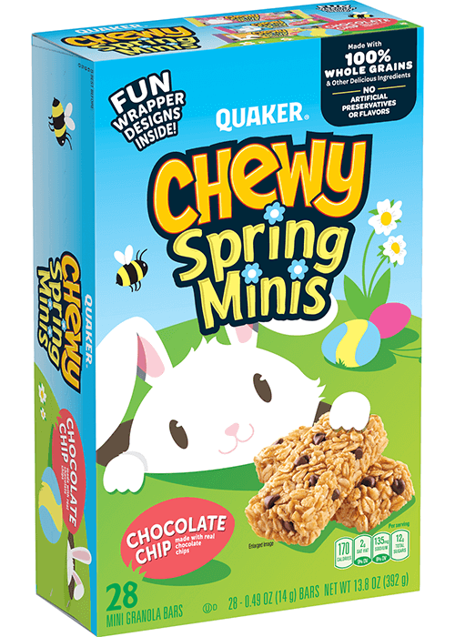 Quaker Chewy Spring Minis - Mini Granola Bars - Chocolate Chip