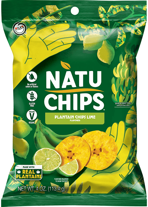 NatuChips Plantains Chips - Lime Flavored