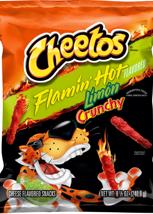 Cheetos Crunchy Cheese Flavored Snacks - Flamin' Hot Limón Flavored