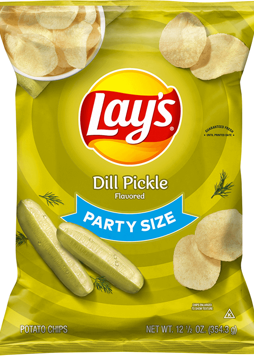 Lay's Potato Chips - Dill Pickle Flavored