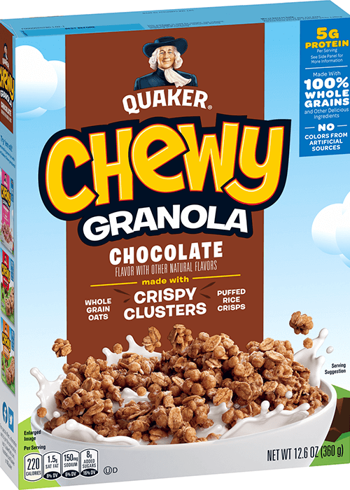 Quaker Chewy Granola Cereal - Chocolate