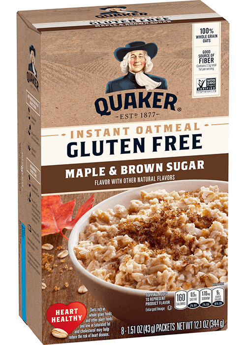 Quaker Instant Oatmeal - Gluten Free - Maple & Brown Sugar
