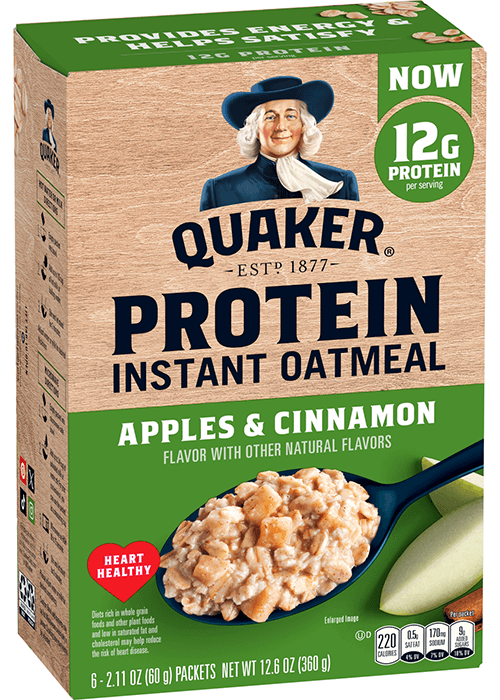Quaker Instant Oatmeal - Protein - Apples & Cinnamon