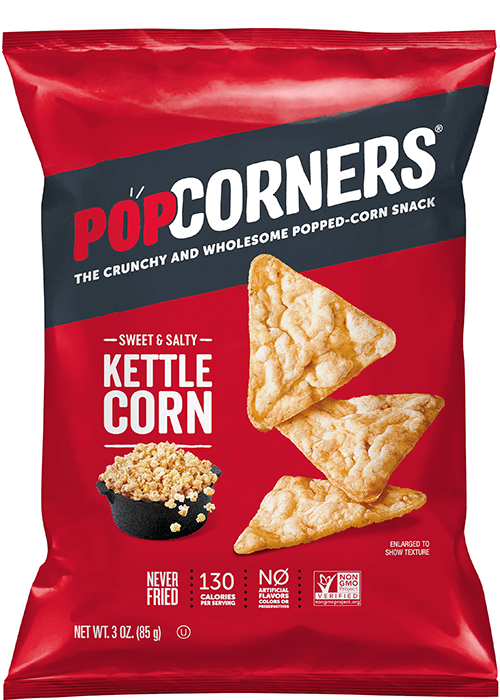 POPCORNERS Popped-Corn Snack - Sweet & Salty Kettle Corn Flavored